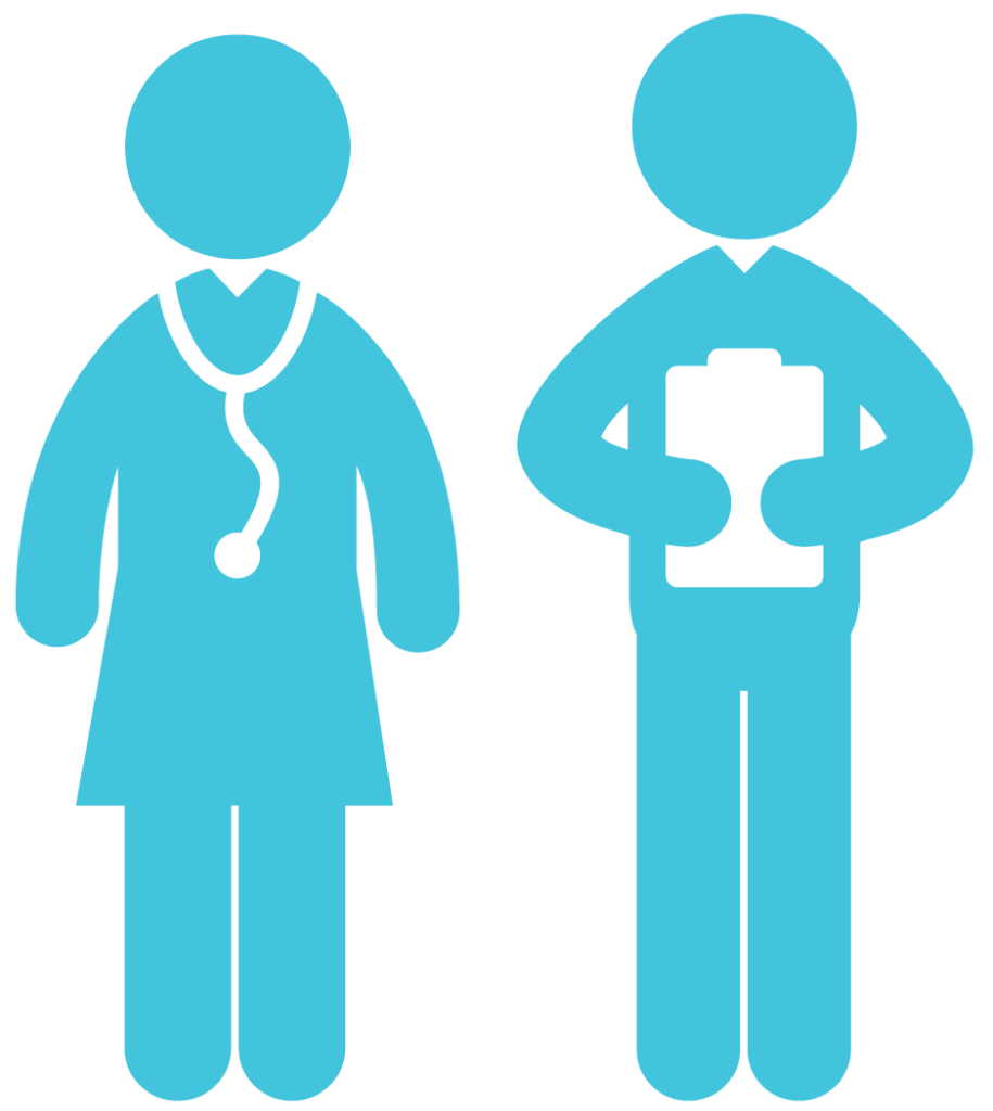 icon depicting healthcare professionals