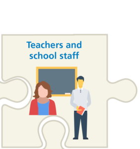 puzzle piece: teachers and staff